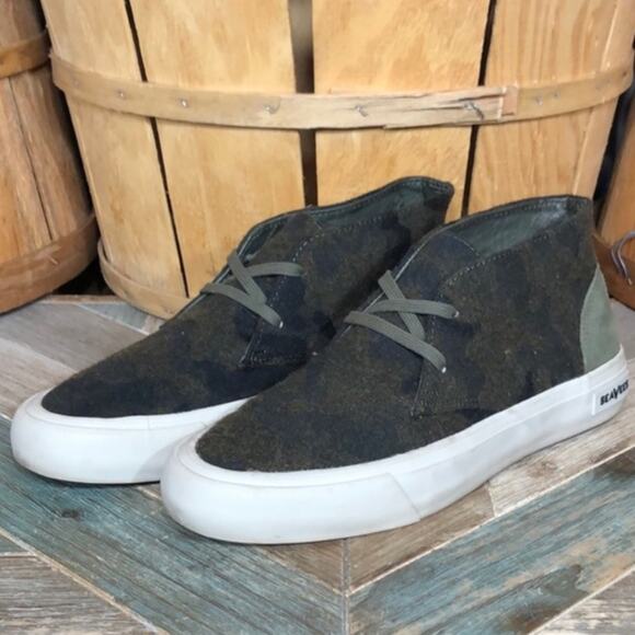 Seavees Maslon Desert Boot Wintertide Green Camo Wool Chukka Boots Mens Size 8.5 main image 9